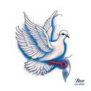 Dove tattoo design idea