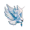 Dove tattoo design idea