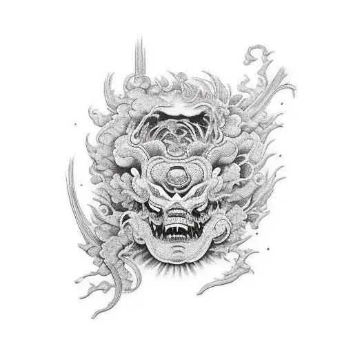 jekyl and hide with cocaine tattoo design idea