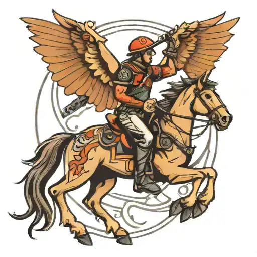 Cavalry scout  tattoo design idea