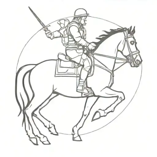 Cavalry scout  tattoo design idea