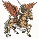 Cavalry scout  tattoo design idea
