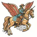 Cavalry scout  tattoo design idea