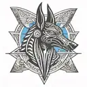 Anubis Horus tattoo design idea