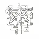 QR code tattoo design idea