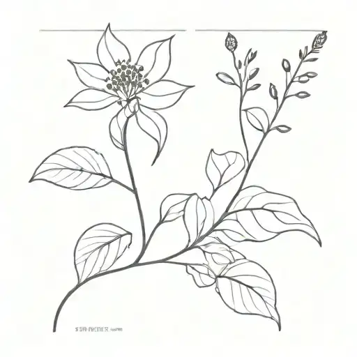 buckwheat tattoo design idea