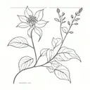 buckwheat tattoo design idea