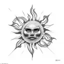 sun Argentina  tattoo design idea