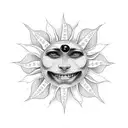 sun Argentina  tattoo design idea