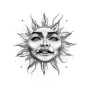 sun Argentina  tattoo design idea