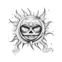 sun Argentina  tattoo design idea