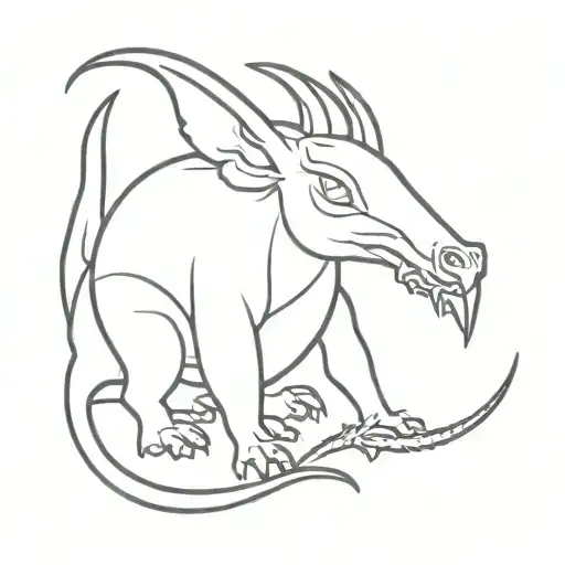 chupacabras tattoo design idea