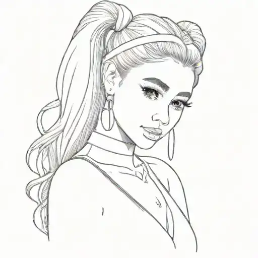 Ariana Grande tattoo design idea
