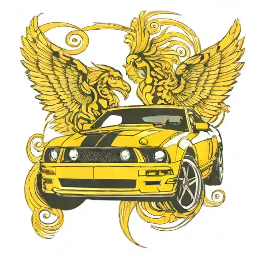 2006 mustang GT tattoo design idea