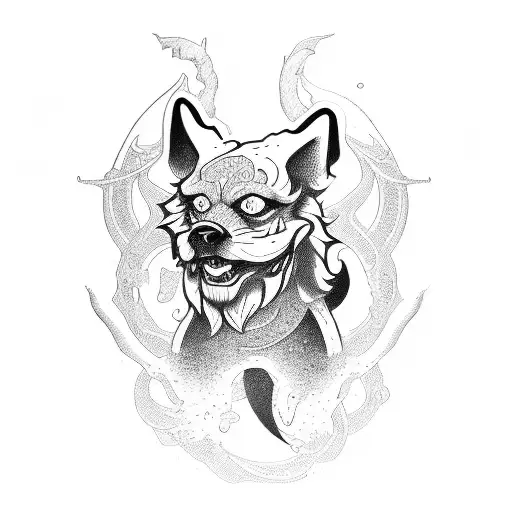 cerberus tattoo design idea