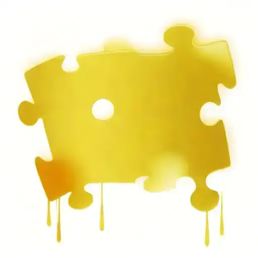 two puzzle pieces almost together  tattoo design idea