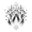 bob marley three little birds tattoo design idea