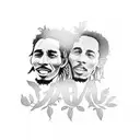 bob marley three little birds tattoo design idea