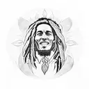 bob marley three little birds tattoo design idea