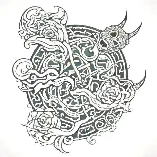 Anti-Islamic tattoo design idea