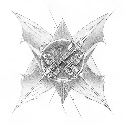 LED zeppelin logo tattoo design idea