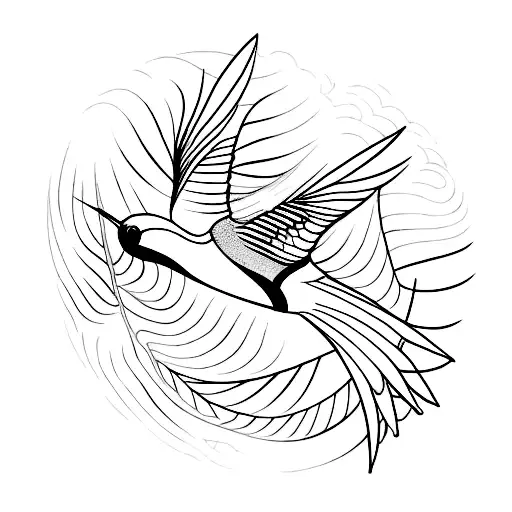 Swallow Bird tattoo design idea