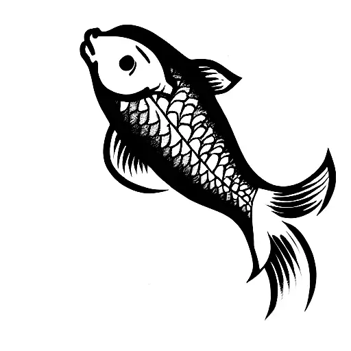 pez koi tattoo design idea