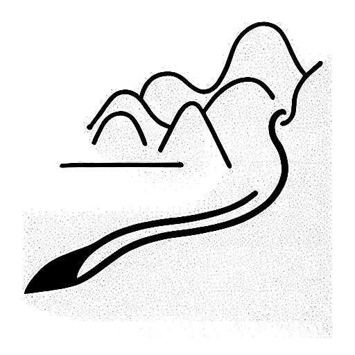 a man with forest, waterfall, valcano, tsunami, earthquake and floods tattoo design idea