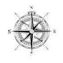 Compass bracelet northstar tattoo design idea