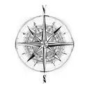 Compass bracelet northstar tattoo design idea
