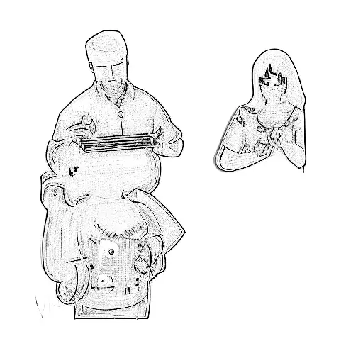 a family playing a game of nintendo nintendo nintendo nintendo n tattoo design idea