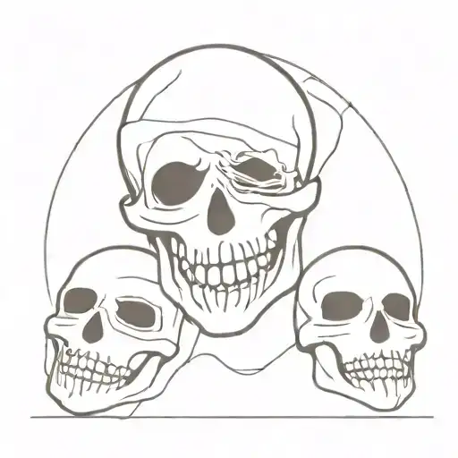 skeleton body holding laugh now cry later masks   tattoo design idea