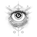 kurapika chain with eye tattoo design idea