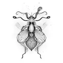 Orchid Mantis tattoo design idea