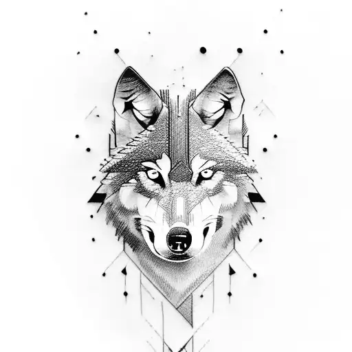 Wolf tattoo design idea