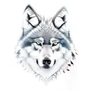 Wolf tattoo design idea