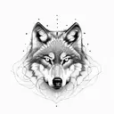 Wolf tattoo design idea
