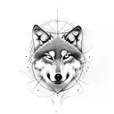 Wolf tattoo design idea