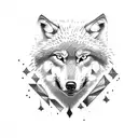 Wolf tattoo design idea