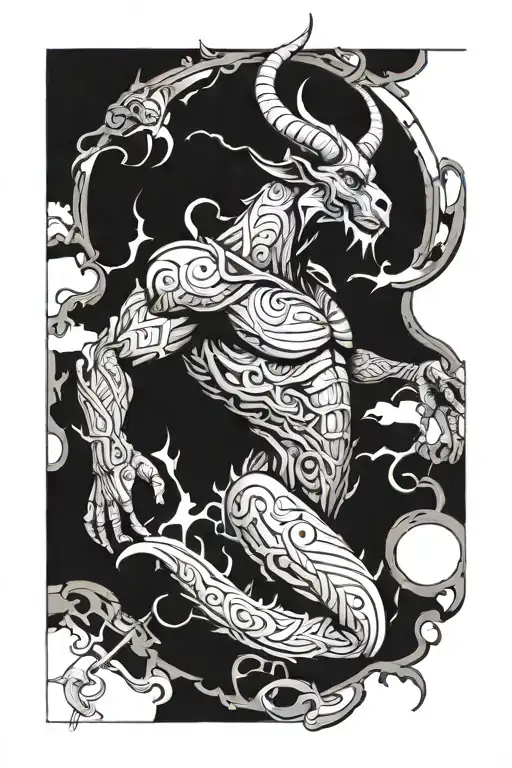 Comic Storyline canvas of the ragnarok tattoo design idea