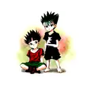 gon and killua tattoo design idea