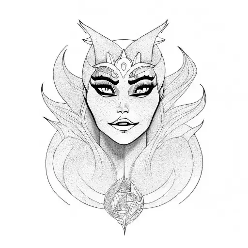 ursula inspired tattoo design idea