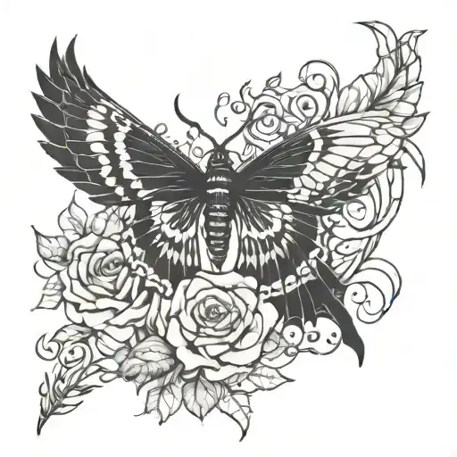 lost love one tattoo design idea