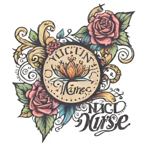 nicu nurse, mom, bible verse written tattoo design idea