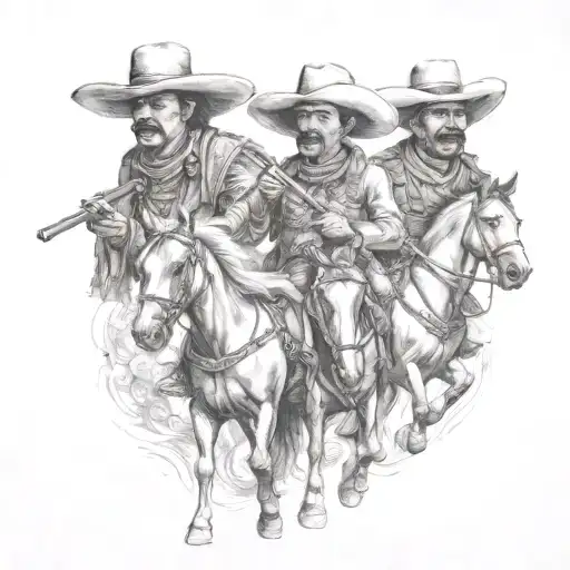 4   MEXICAN HORSEMEN   tattoo design idea