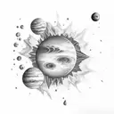 drops of jupiter tattoo design idea