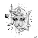 drops of jupiter tattoo design idea