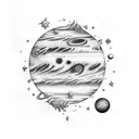 drops of jupiter tattoo design idea