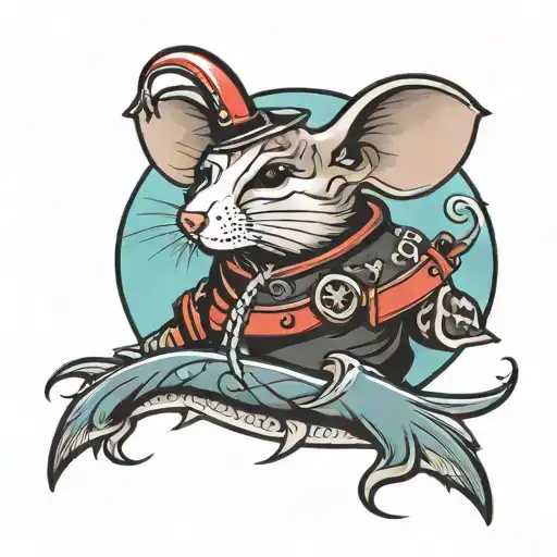 Seaman with mouse  tattoo design idea