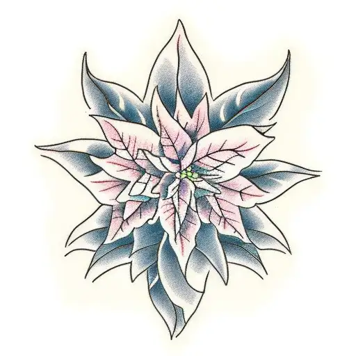 Poinsettia Temporary Tattoo Sticker (Set of 2) - OhMyTat - Shop OhMyTat  Temporary Tattoos - Pinkoi